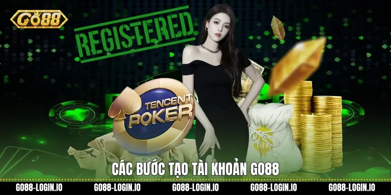 Các bước tạo tài khoản Go88